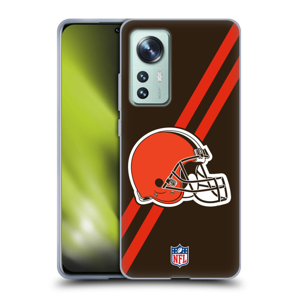 NFL Cleveland Browns Logo Stripes Soft Gel Case for Xiaomi 12