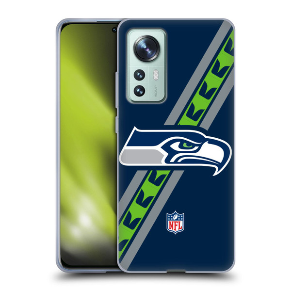 NFL Seattle Seahawks Logo Stripes Soft Gel Case for Xiaomi 12