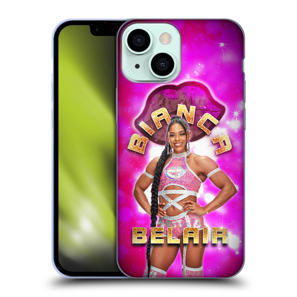 WWE Bianca Belair Portrait Soft Gel Case for Apple iPhone 13 Mini