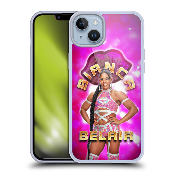 WWE Bianca Belair Portrait Soft Gel Case for Apple iPhone 14 Plus