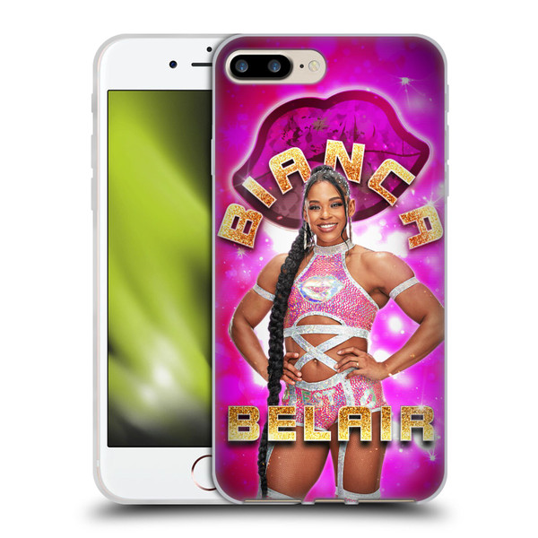 WWE Bianca Belair Portrait Soft Gel Case for Apple iPhone 7 Plus / iPhone 8 Plus