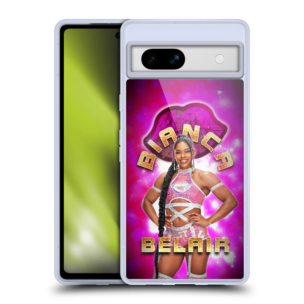 WWE Bianca Belair Portrait Soft Gel Case for Google Pixel 7a