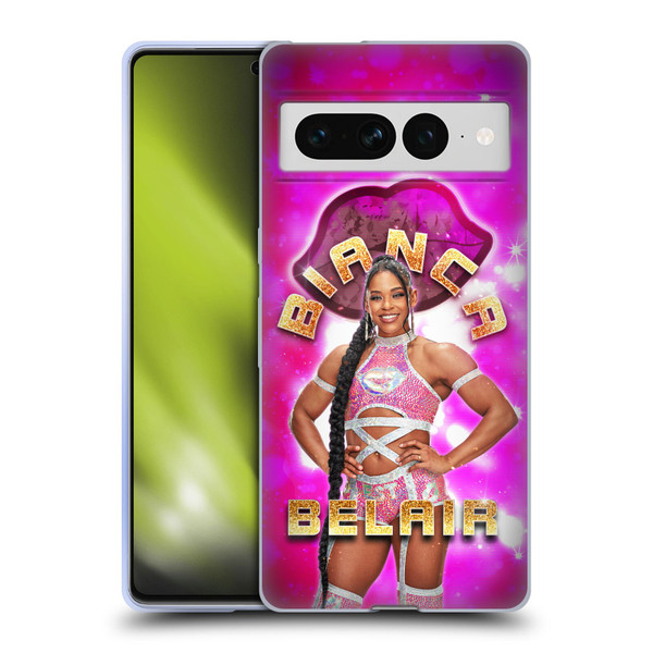 WWE Bianca Belair Portrait Soft Gel Case for Google Pixel 7 Pro