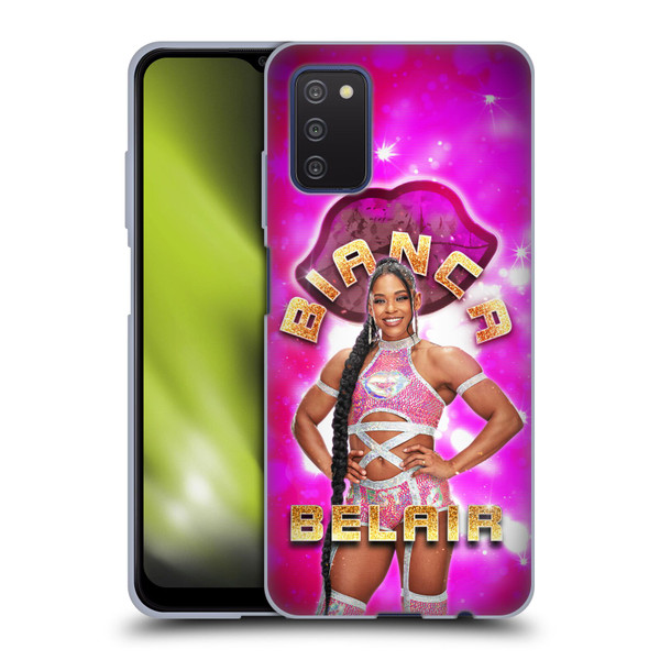 WWE Bianca Belair Portrait Soft Gel Case for Samsung Galaxy A03s (2021)