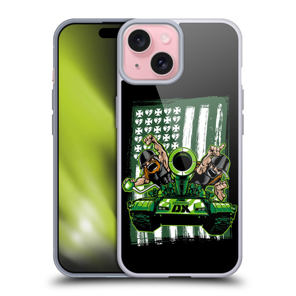 WWE D-Generation X Flag Soft Gel Case for Apple iPhone 15