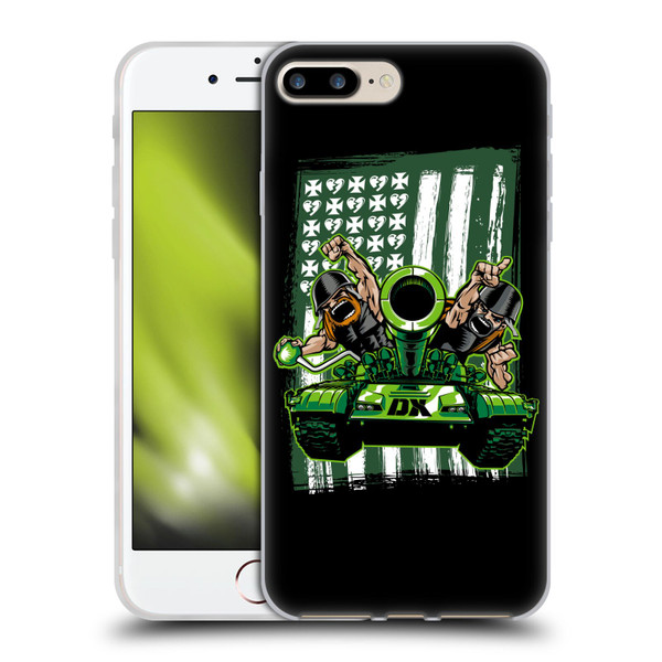 WWE D-Generation X Flag Soft Gel Case for Apple iPhone 7 Plus / iPhone 8 Plus
