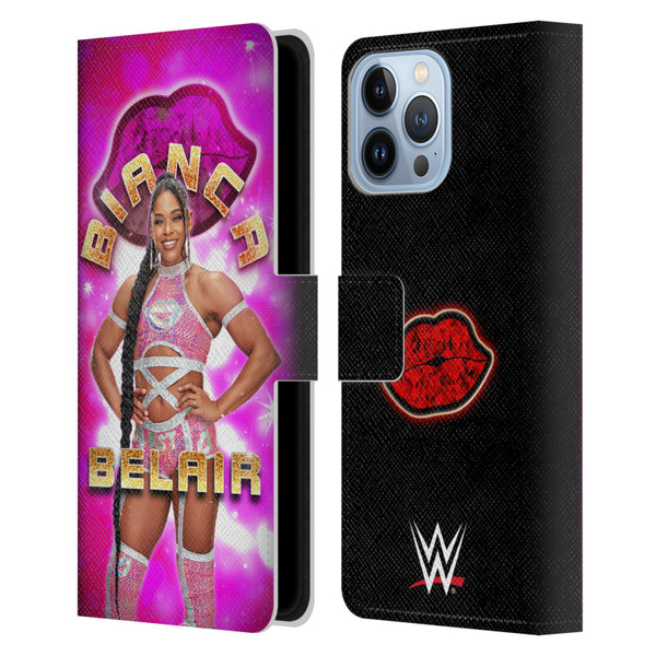 WWE Bianca Belair Portrait Leather Book Wallet Case Cover For Apple iPhone 13 Pro Max