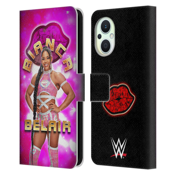 WWE Bianca Belair Portrait Leather Book Wallet Case Cover For OPPO Reno8 Lite