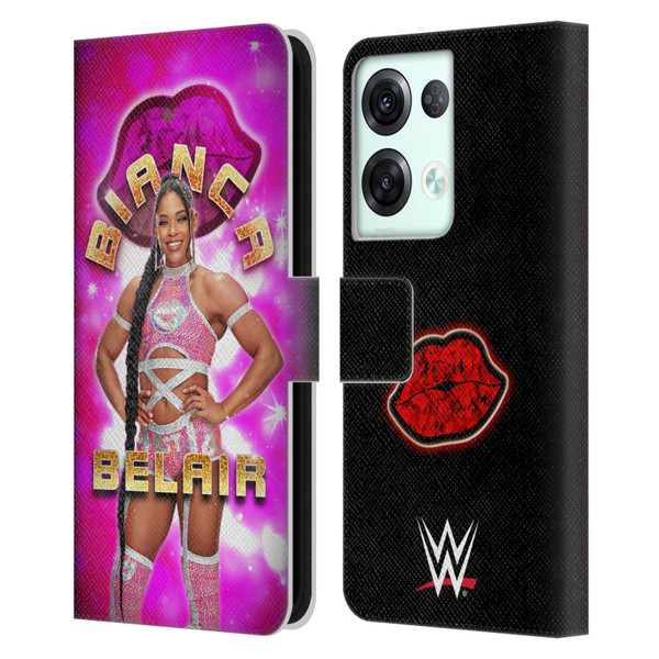 WWE Bianca Belair Portrait Leather Book Wallet Case Cover For OPPO Reno8 Pro