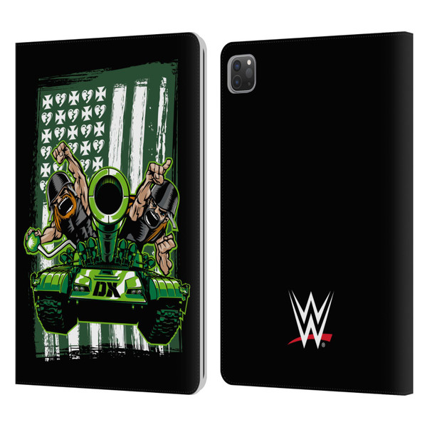 WWE D-Generation X Flag Leather Book Wallet Case Cover For Apple iPad Pro 11 2020 / 2021 / 2022