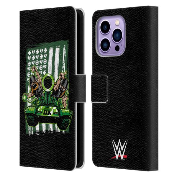 WWE D-Generation X Flag Leather Book Wallet Case Cover For Apple iPhone 14 Pro Max