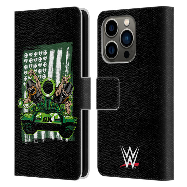 WWE D-Generation X Flag Leather Book Wallet Case Cover For Apple iPhone 14 Pro