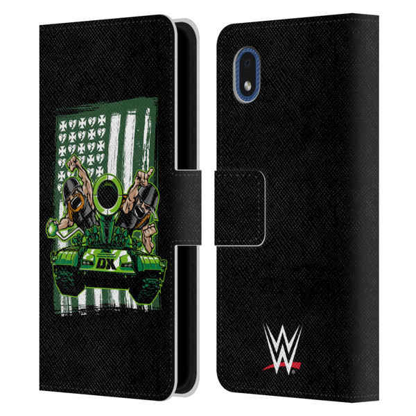 WWE D-Generation X Flag Leather Book Wallet Case Cover For Samsung Galaxy A01 Core (2020)
