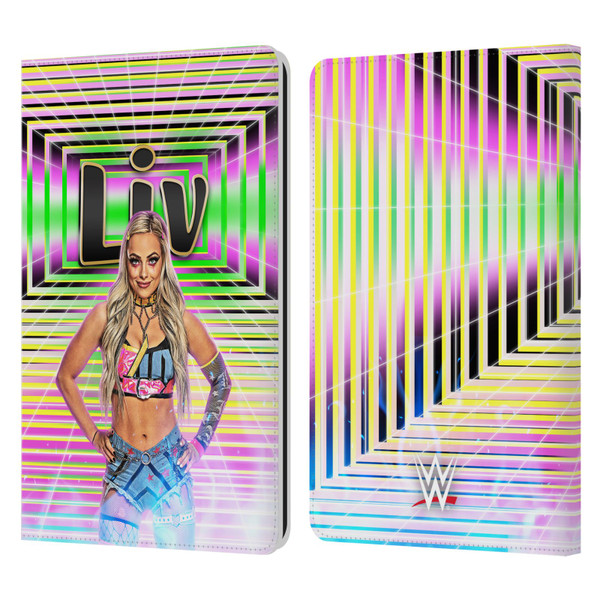 WWE Liv Morgan Portrait Leather Book Wallet Case Cover For Amazon Kindle Paperwhite 1 / 2 / 3