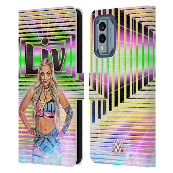 WWE Liv Morgan Portrait Leather Book Wallet Case Cover For Nokia X30