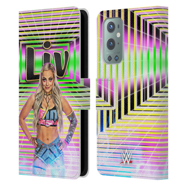 WWE Liv Morgan Portrait Leather Book Wallet Case Cover For OnePlus 9