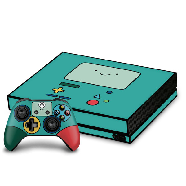Adventure Time Graphics BMO Vinyl Sticker Skin Decal Cover for Microsoft Xbox One X Bundle