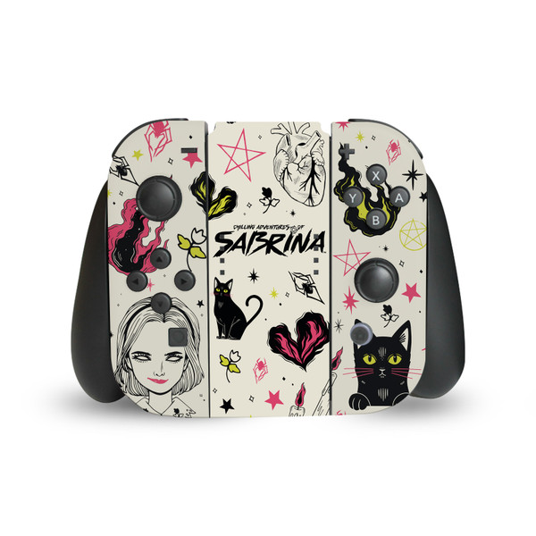 Chilling Adventures of Sabrina Graphics Pattern Illustration Vinyl Sticker Skin Decal Cover for Nintendo Switch Joy Controller