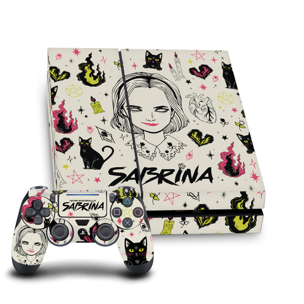 Chilling Adventures of Sabrina Graphics Pattern Illustration Vinyl Sticker Skin Decal Cover for Sony PS4 Console & Controller