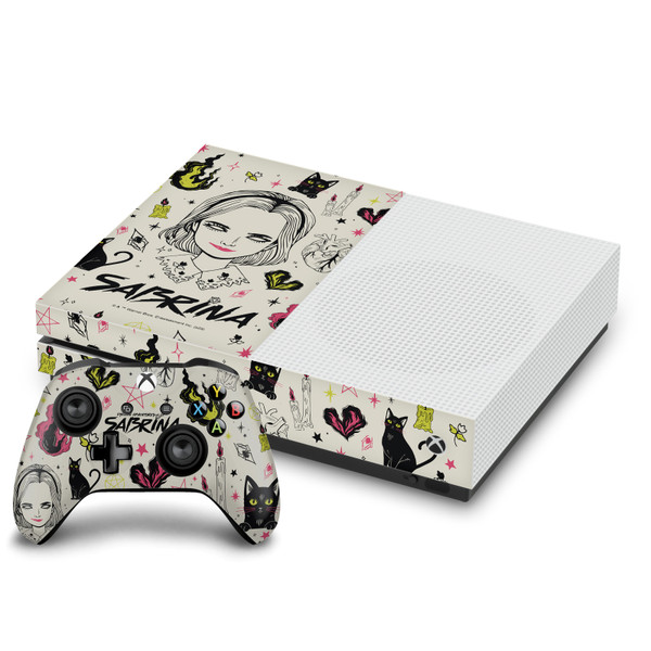 Chilling Adventures of Sabrina Graphics Pattern Illustration Vinyl Sticker Skin Decal Cover for Microsoft One S Console & Controller