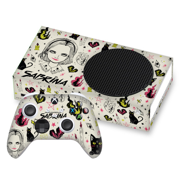 Chilling Adventures of Sabrina Graphics Pattern Illustration Vinyl Sticker Skin Decal Cover for Microsoft Series S Console & Controller