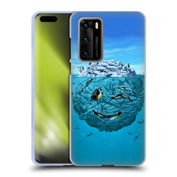 Vincent Hie Graphics Penguin Wink Soft Gel Case for Huawei P40 5G