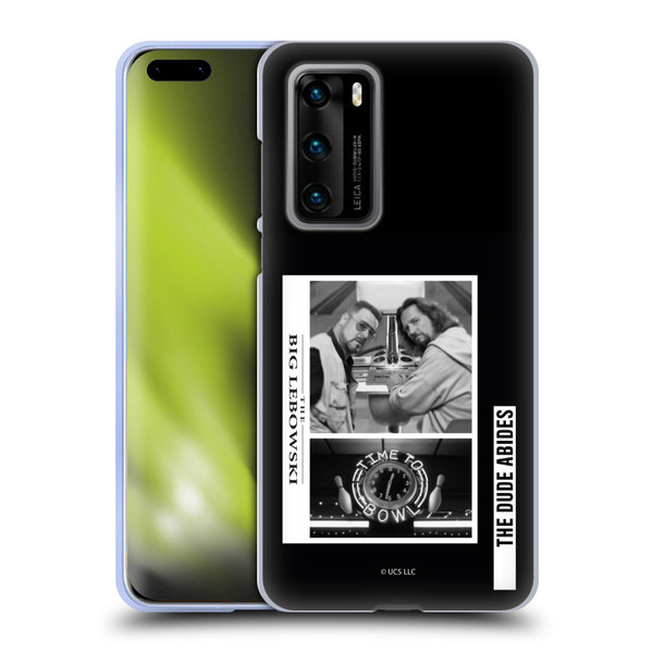 The Big Lebowski Graphics Black And White Soft Gel Case for Huawei P40 5G