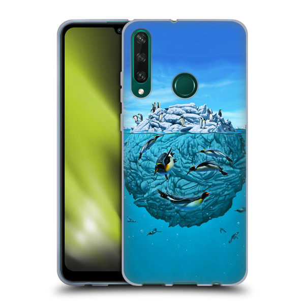 Vincent Hie Graphics Penguin Wink Soft Gel Case for Huawei Y6p