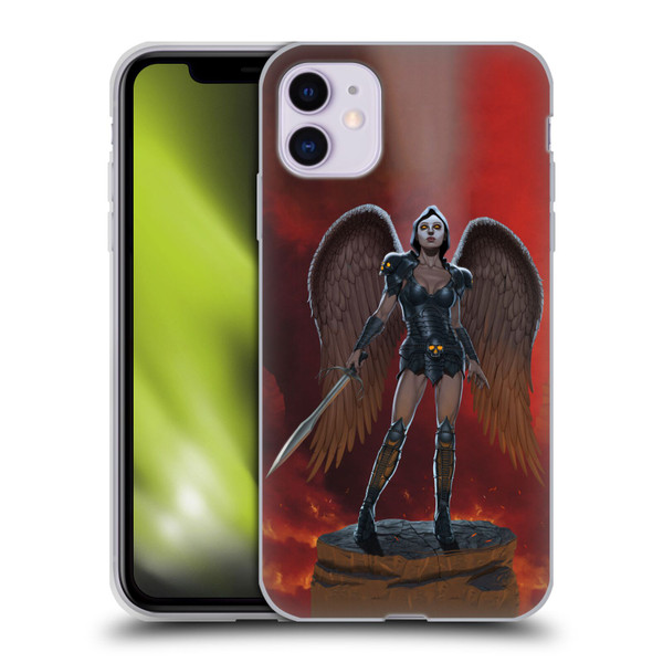 Vincent Hie Graphics Angel Of Vengeance Soft Gel Case for Apple iPhone 11