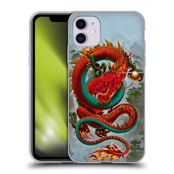 Vincent Hie Graphics Good Fortune Dragon Soft Gel Case for Apple iPhone 11