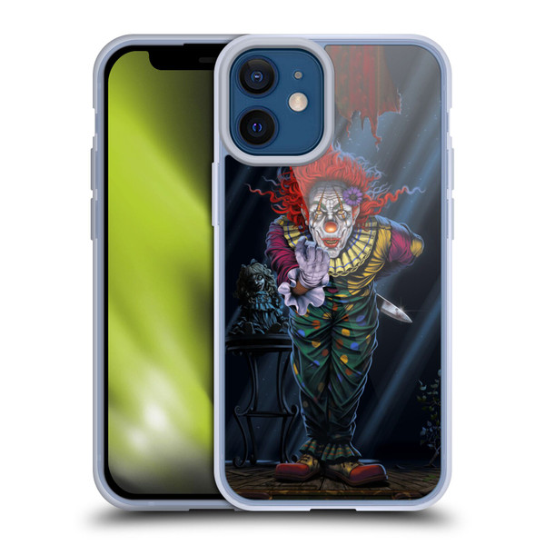 Vincent Hie Graphics Surprise Clown Soft Gel Case for Apple iPhone 12 Mini