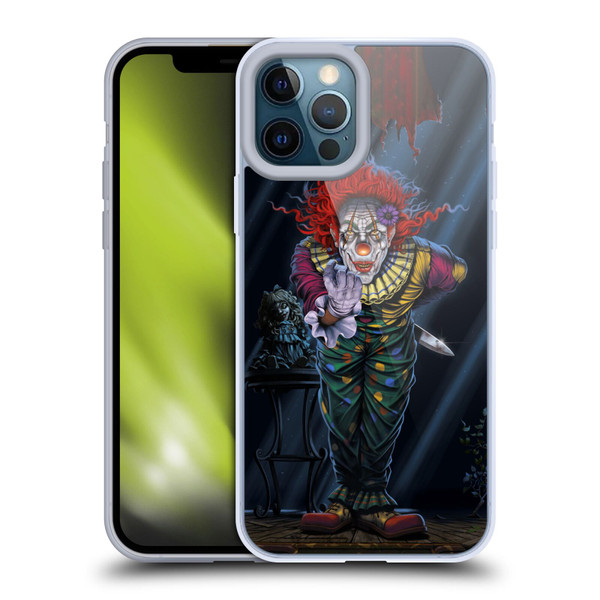 Vincent Hie Graphics Surprise Clown Soft Gel Case for Apple iPhone 12 Pro Max