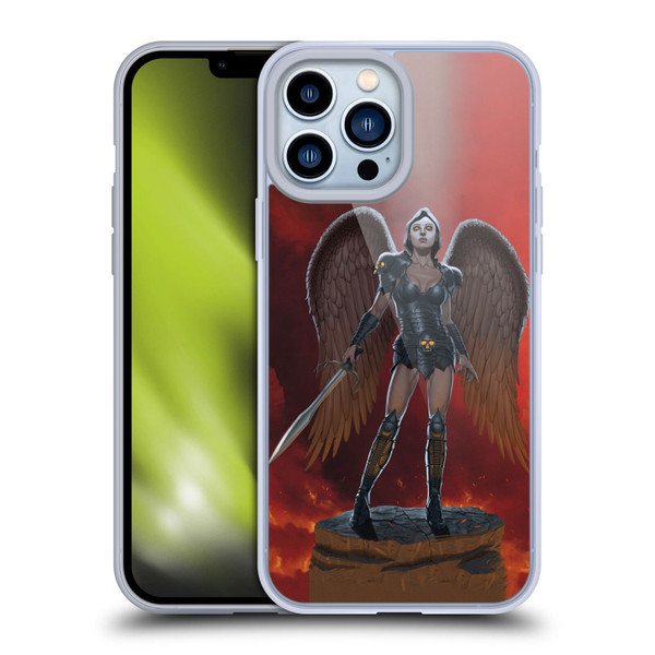 Vincent Hie Graphics Angel Of Vengeance Soft Gel Case for Apple iPhone 13 Pro Max