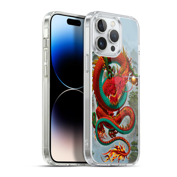 Vincent Hie Graphics Good Fortune Dragon Soft Gel Case for Apple iPhone 13 Pro Max & MagSafe