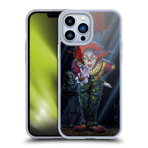 Vincent Hie Graphics Surprise Clown Soft Gel Case for Apple iPhone 13 Pro Max