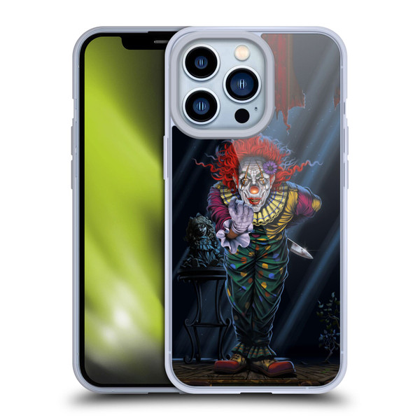 Vincent Hie Graphics Surprise Clown Soft Gel Case for Apple iPhone 13 Pro