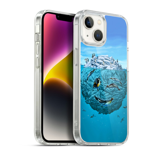 Vincent Hie Graphics Penguin Wink Soft Gel Case for Apple iPhone 14