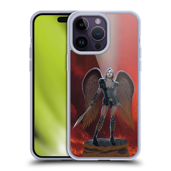 Vincent Hie Graphics Angel Of Vengeance Soft Gel Case for Apple iPhone 14 Pro Max