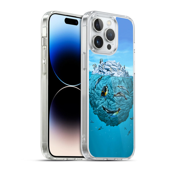 Vincent Hie Graphics Penguin Wink Soft Gel Case for Apple iPhone 14 Pro Max & MagSafe