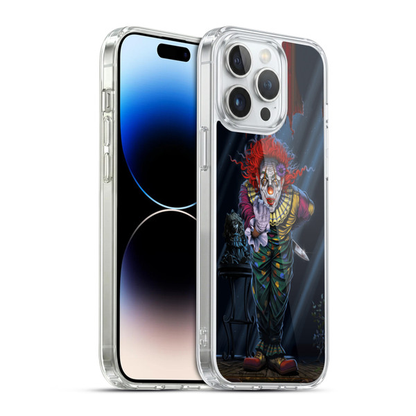 Vincent Hie Graphics Surprise Clown Soft Gel Case for Apple iPhone 14 Pro Max & MagSafe