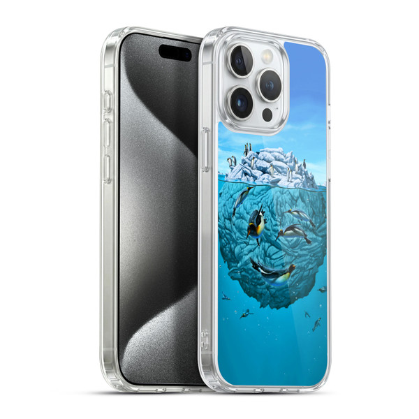 Vincent Hie Graphics Penguin Wink Soft Gel Case for Apple iPhone 15 Pro Max & MagSafe