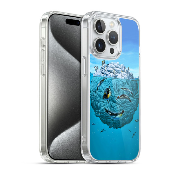Vincent Hie Graphics Penguin Wink Soft Gel Case for Apple iPhone 15 Pro & MagSafe