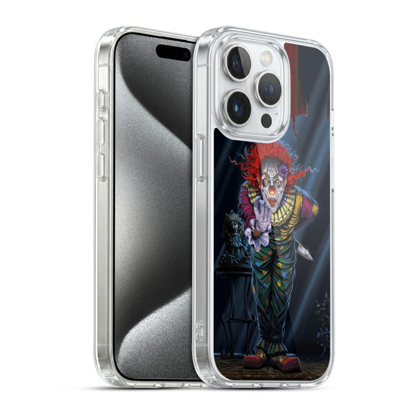 Vincent Hie Graphics Surprise Clown Soft Gel Case for Apple iPhone 15 Pro & MagSafe