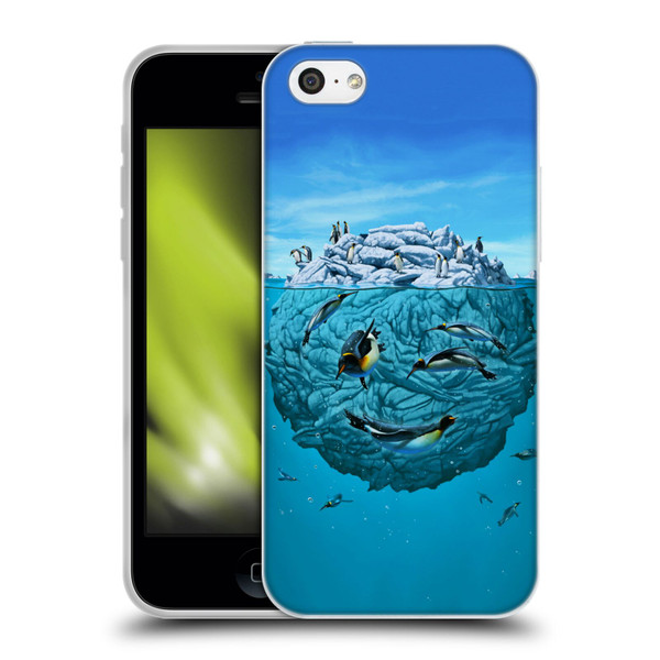 Vincent Hie Graphics Penguin Wink Soft Gel Case for Apple iPhone 5c
