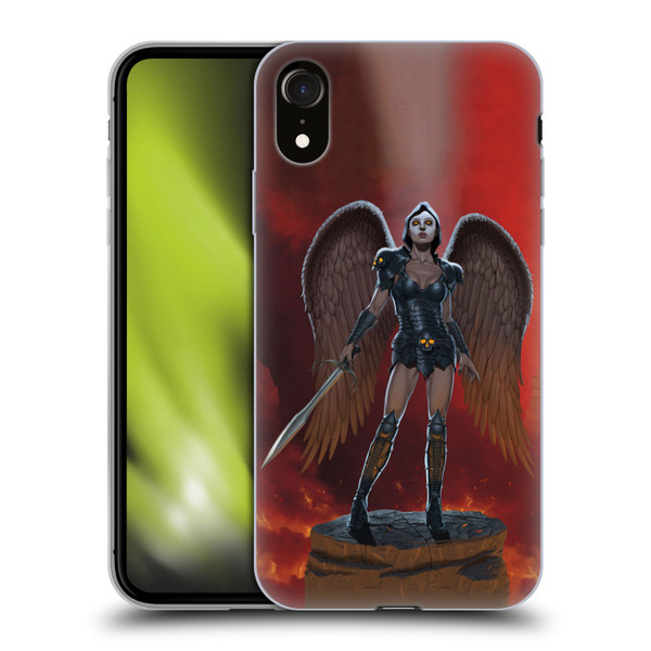 Vincent Hie Graphics Angel Of Vengeance Soft Gel Case for Apple iPhone XR
