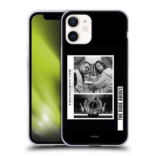 The Big Lebowski Graphics Black And White Soft Gel Case for Apple iPhone 12 Mini