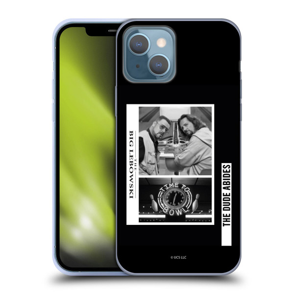 The Big Lebowski Graphics Black And White Soft Gel Case for Apple iPhone 13