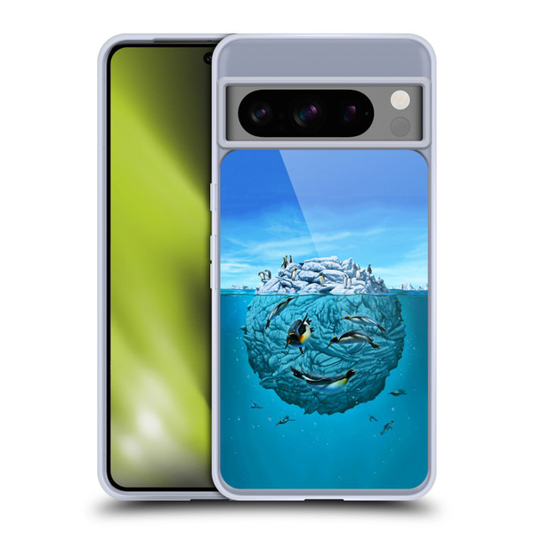 Vincent Hie Graphics Penguin Wink Soft Gel Case for Google Pixel 8 Pro