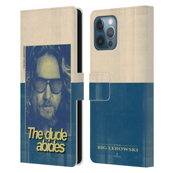 The Big Lebowski Graphics The Dude Abides Leather Book Wallet Case Cover For Apple iPhone 12 Pro Max