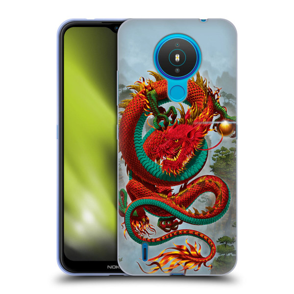 Vincent Hie Graphics Good Fortune Dragon Soft Gel Case for Nokia 1.4